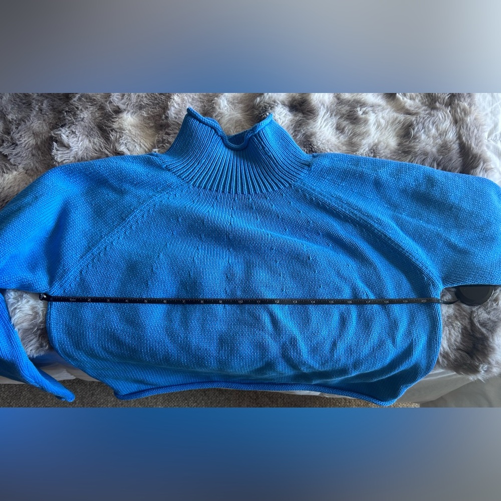 J.Crew Cotton-blend Rollneck™ sweater in Sail Blue size L - Picture 5 of 6
